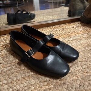 Vagabond Black Mary Jane Flats
